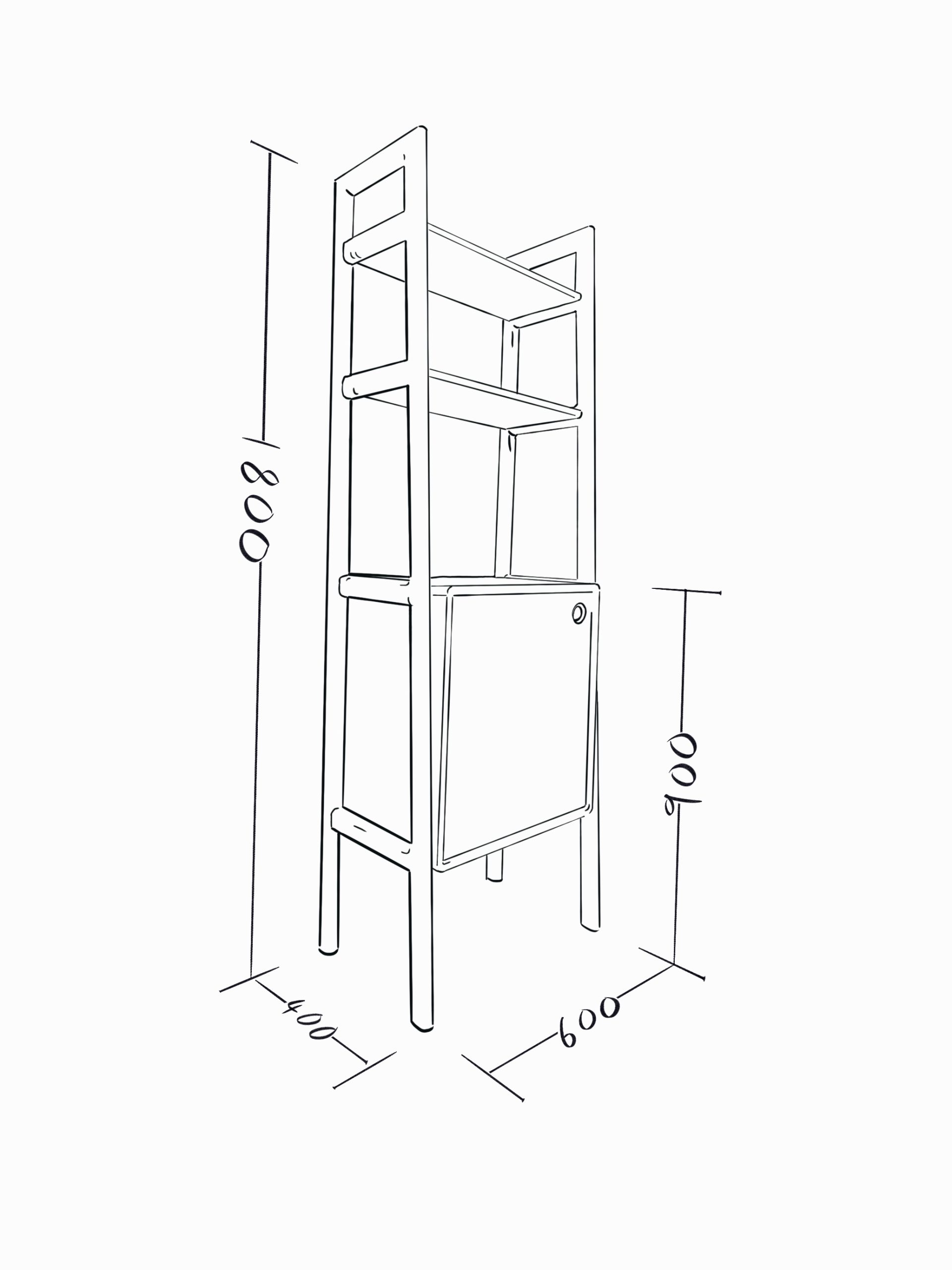 Console Unit Hand drawn image of console unit
